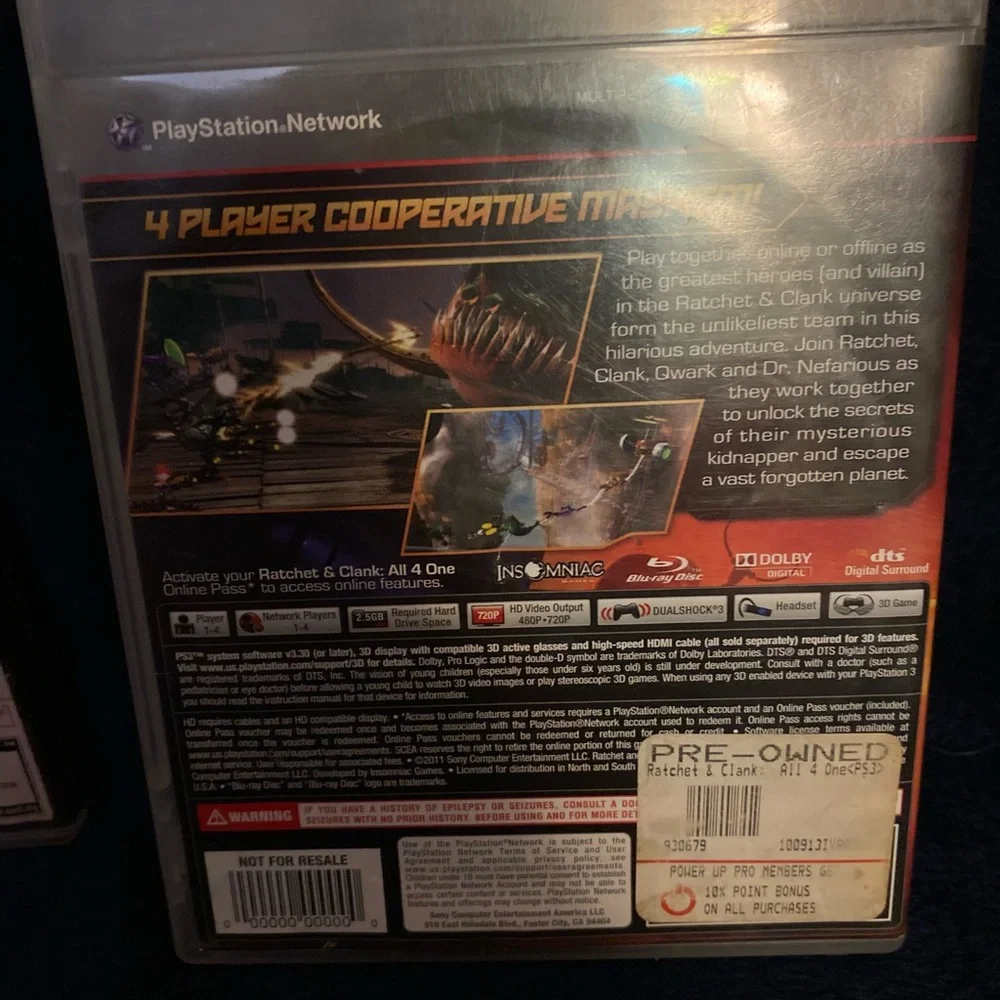 Sony PS3 Game Case Lot - Blue and Multi-Color Covers